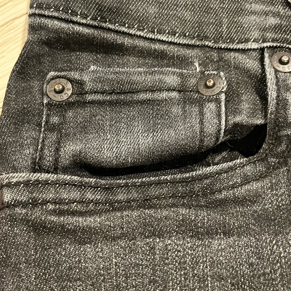 Levi's Black Boys Straight Jeans - Picture 5 of 9